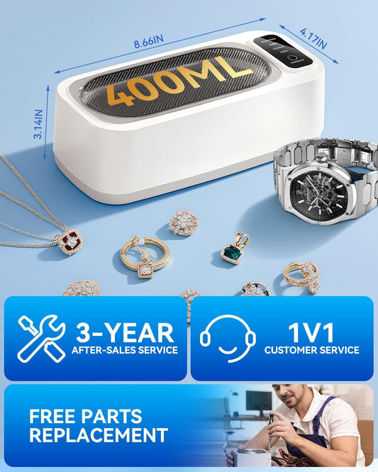 AI Ultrasonic Jewelry Cleaner – Professional Deep Clean Machine