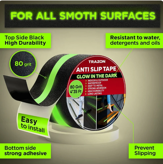 ANTI-SLIP GLOW TAPE – 35FT (BUY 1 GET 1 FREE)