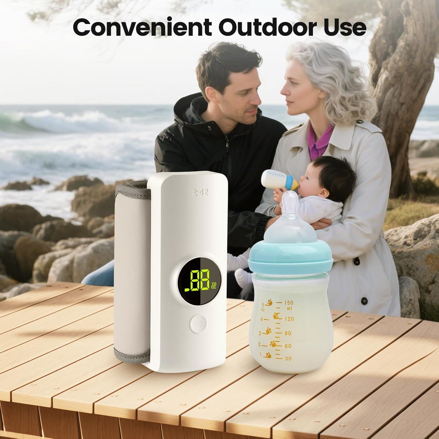 PHILIPS AVENT Portable Baby Bottle Warmer – Rechargeable Travel Milk Heater