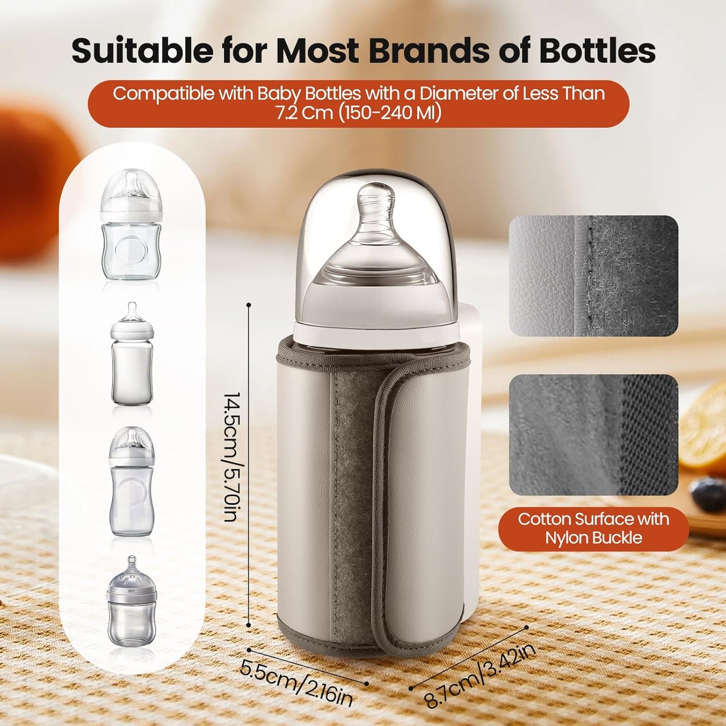 PHILIPS AVENT Portable Baby Bottle Warmer – Rechargeable Travel Milk Heater