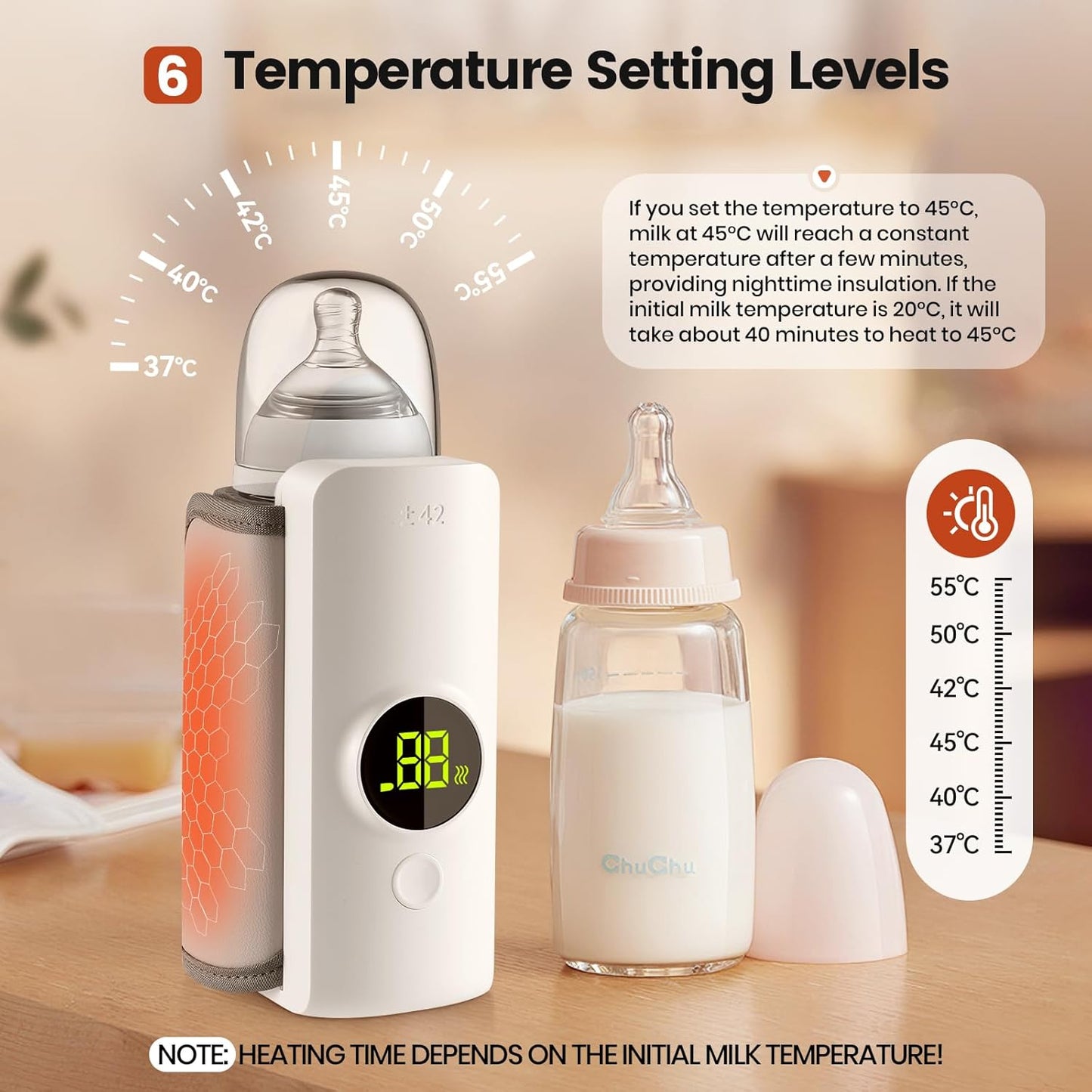 PHILIPS AVENT Portable Baby Bottle Warmer – Rechargeable Travel Milk Heater