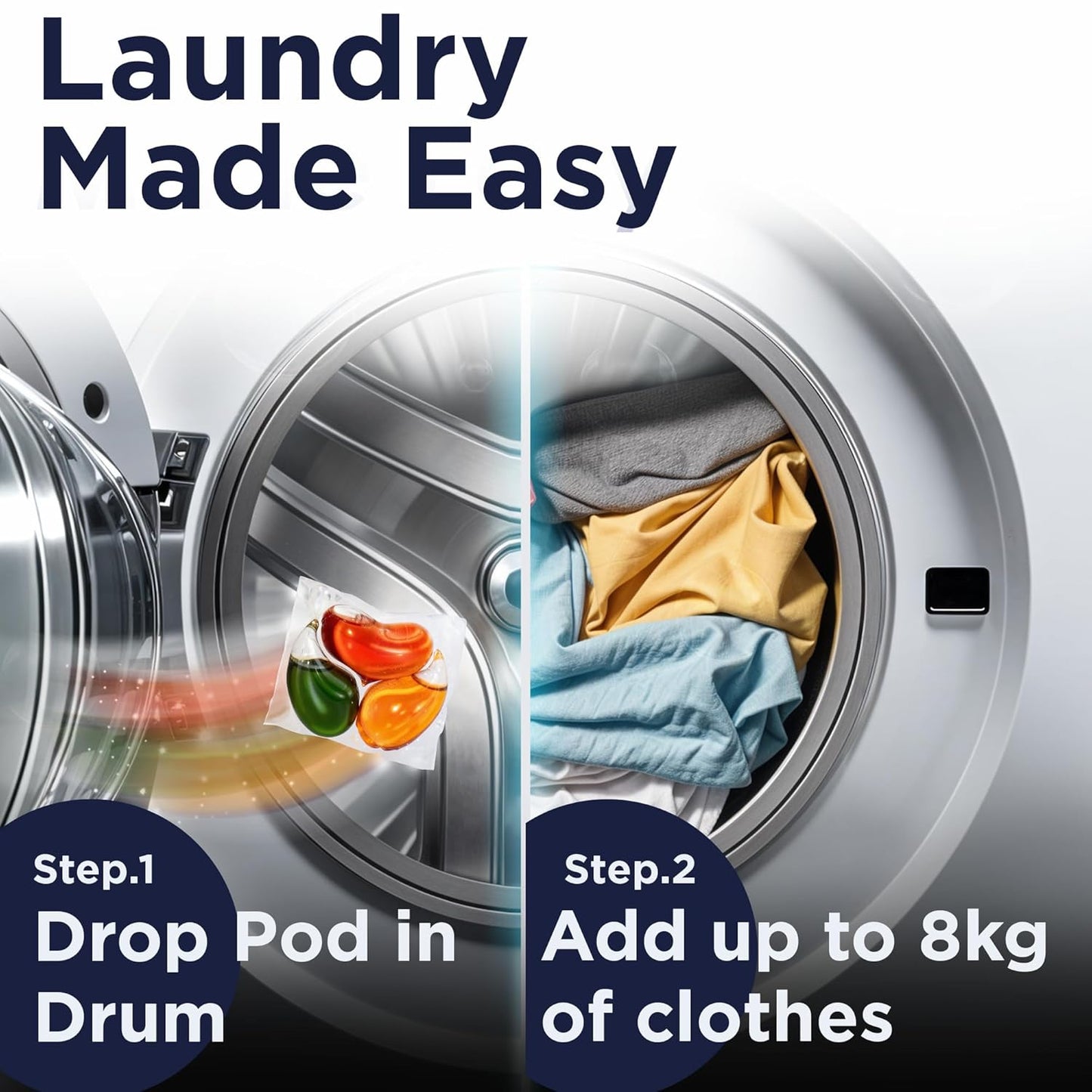 3-in-1 Magic Laundry Pods – Pack of 60