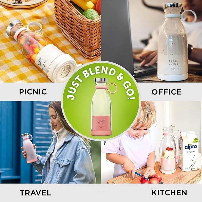Portable USB Juicer Blender Bottle – Fresh Energy, Anytime Anywhere