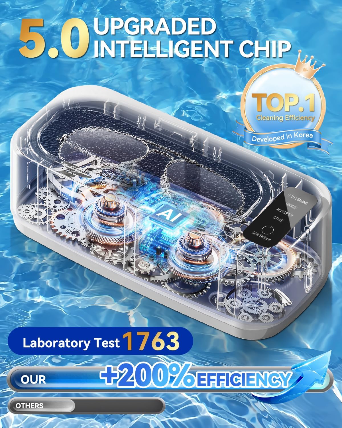 AI Ultrasonic Jewelry Cleaner – Professional Deep Clean Machine