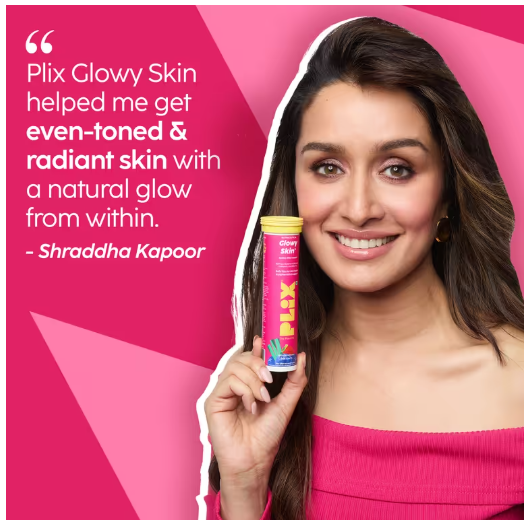 Glowy Skin Effervescent Tablets (500mg L- Glutathione) Pack of 2 — Strawberry Flavour 🍓