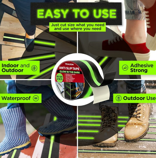 ANTI-SLIP GLOW TAPE – 35FT (BUY 1 GET 1 FREE)