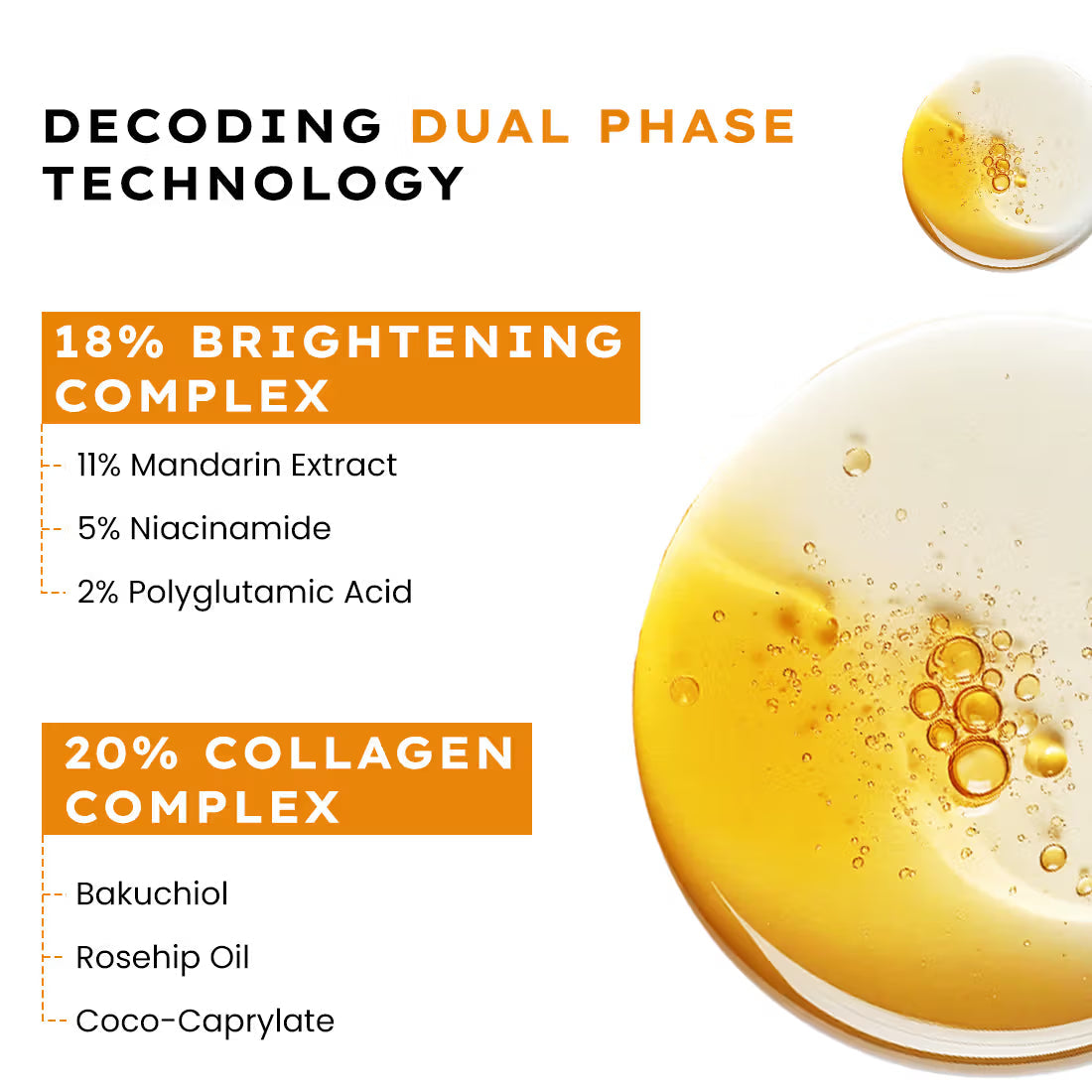 Hyphen 18% Brightening + 20% Collagen Double Serum pack of 2